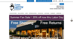 Desktop Screenshot of lowelightingcenter.com
