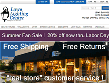 Tablet Screenshot of lowelightingcenter.com